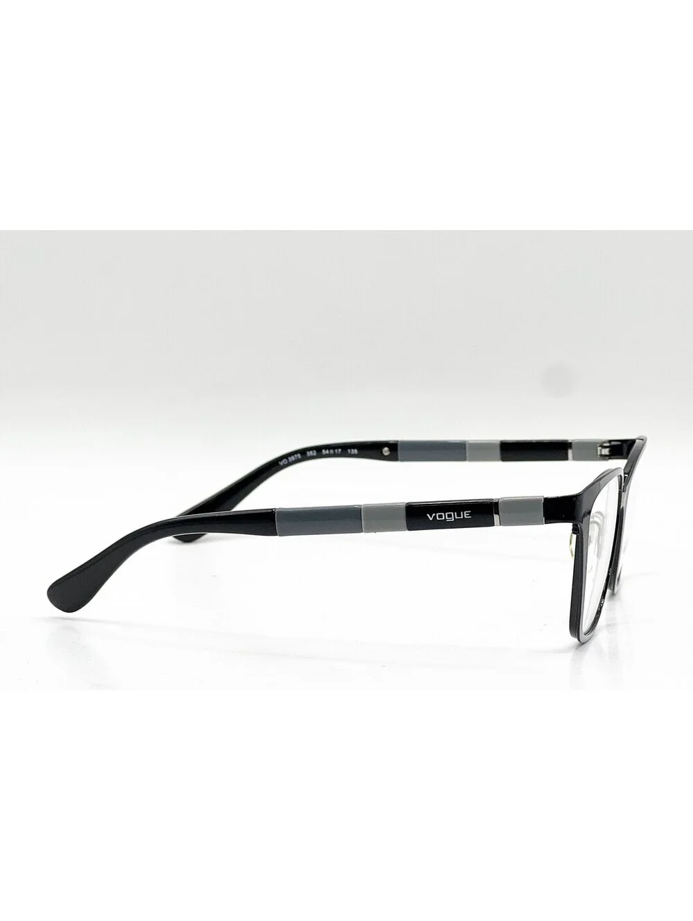 Vogue VO 3975 352 Black Rectangle Authentic Eyeglass Frames 54-17